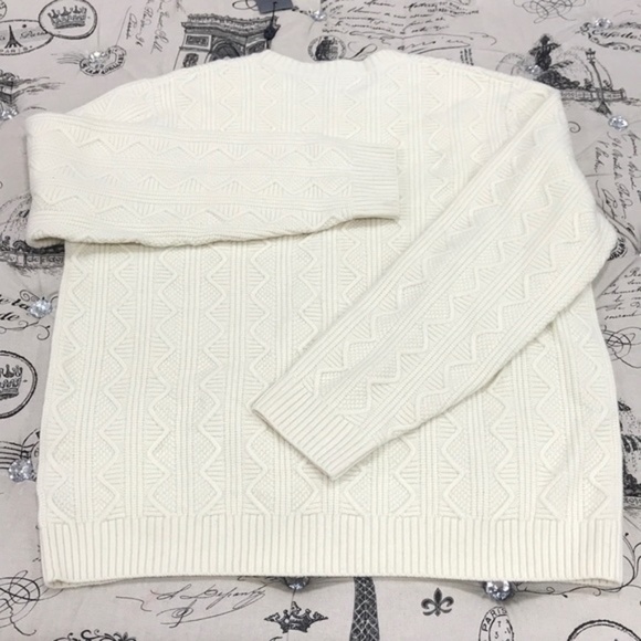 Todd Snyder Cable Knit Crewneck Wool Sweater - Picture 7 of 7